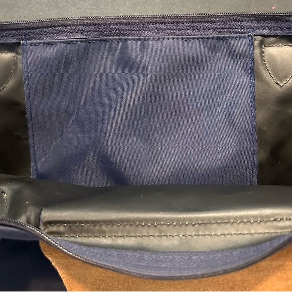 Longchamp Navy and Brown Tote Bag - Picture 15 of 16